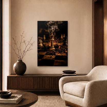Luxury Art acrylic wall art in a beige living room