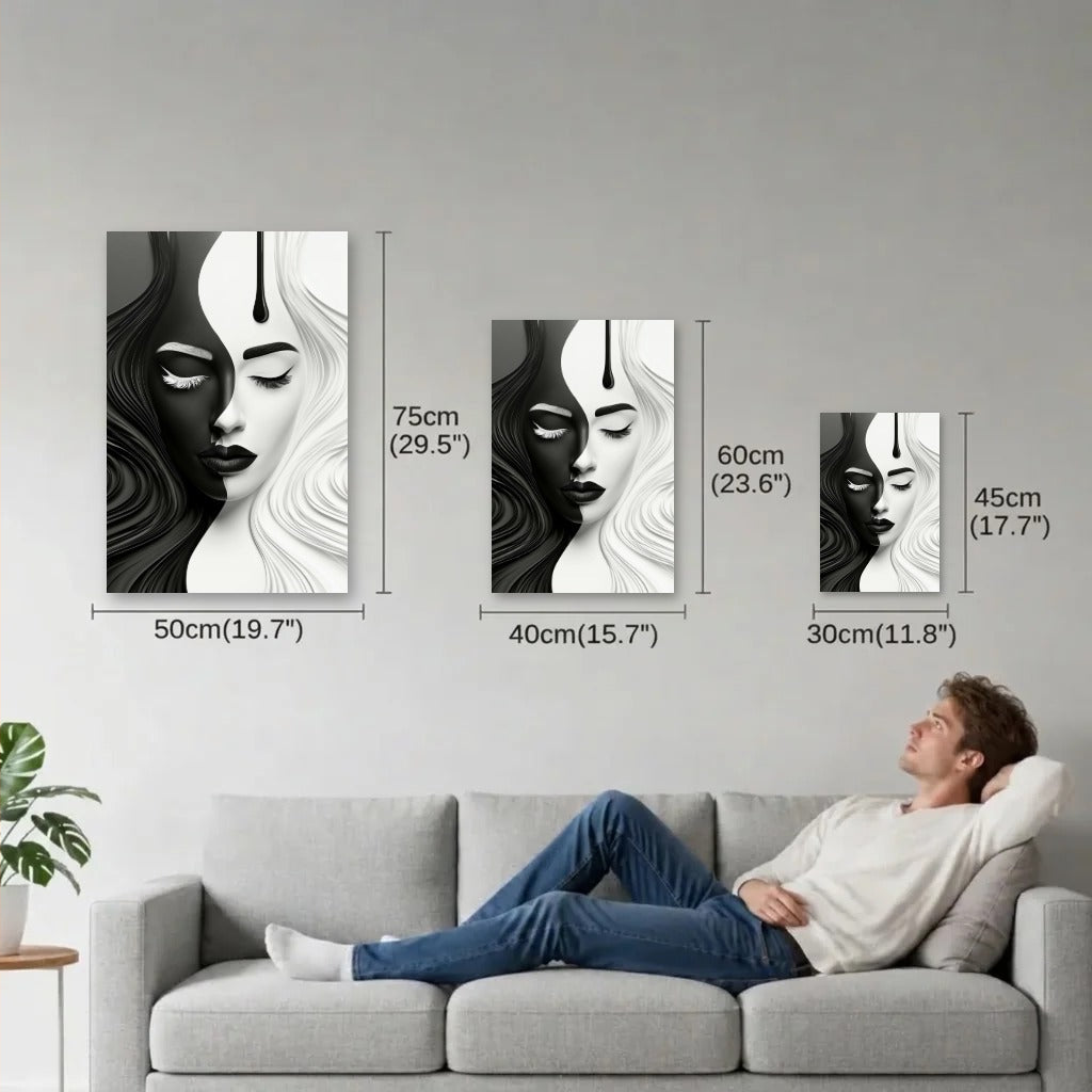 Expressions Art size guide 30x45, 40x60, 50x75 cm