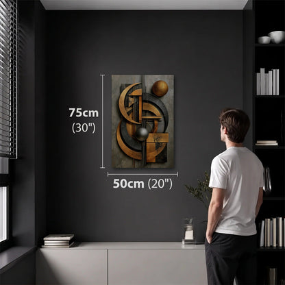 Expressions Art 50x75 cm acrylic wall art in a dark modern room