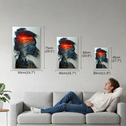 Expressions Art size guide 30x45, 40x60, 50x75 cm