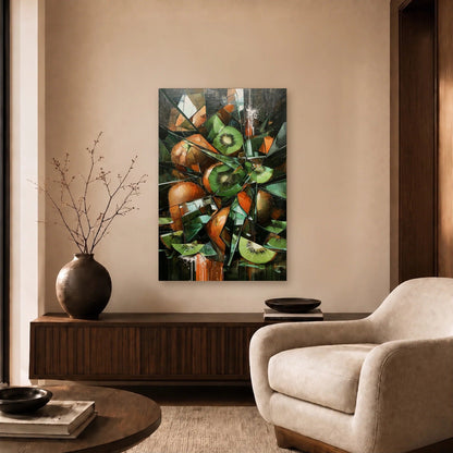 Luxury Art acrylic wall art in a beige living room
