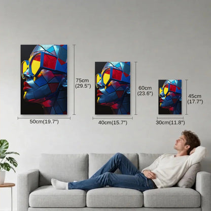 Expressions Art size guide 30x45, 40x60, 50x75 cm