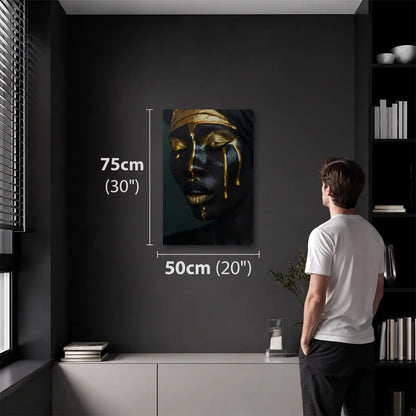 Expressions Art 50x75 cm acrylic wall art in a dark modern room
