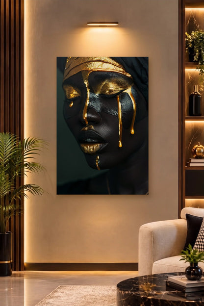 Expressions Art acrylic wall art on a warm-lit luxury wall