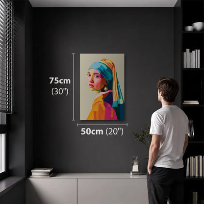 Luxury Art 50x75 cm acrylic wall art in a dark modern room
