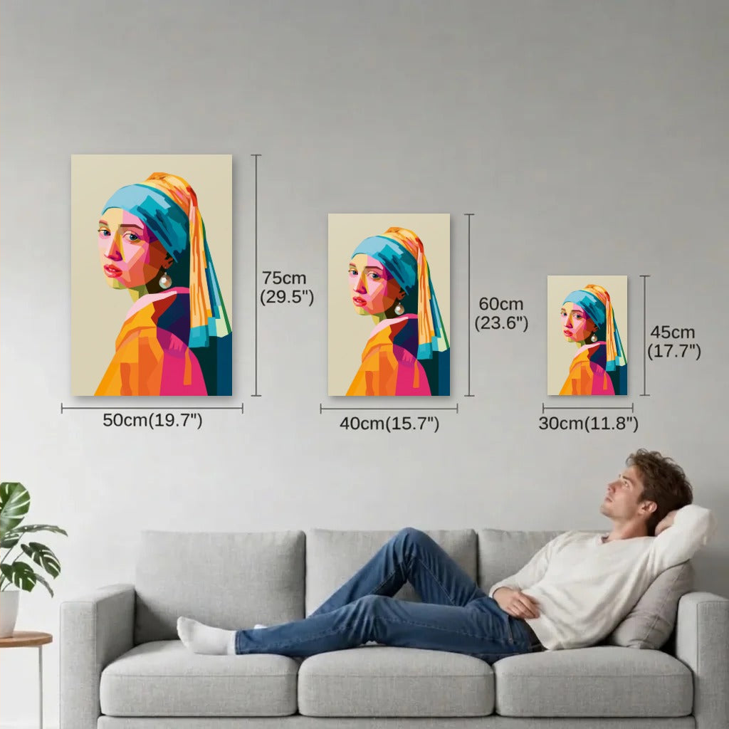Luxury Art size guide 30x45, 40x60, 50x75 cm