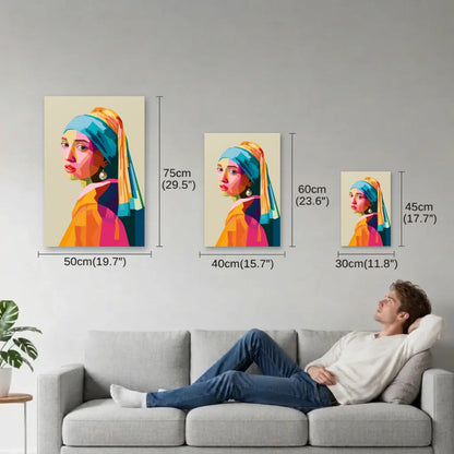Luxury Art size guide 30x45, 40x60, 50x75 cm
