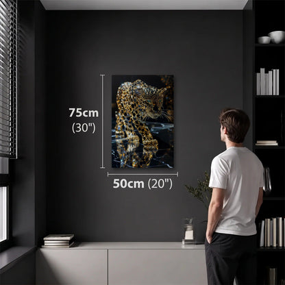Luxury Art 50x75 cm acrylic wall art in a dark modern room
