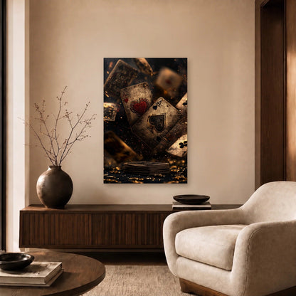 Luxury Art acrylic wall art in a beige living room
