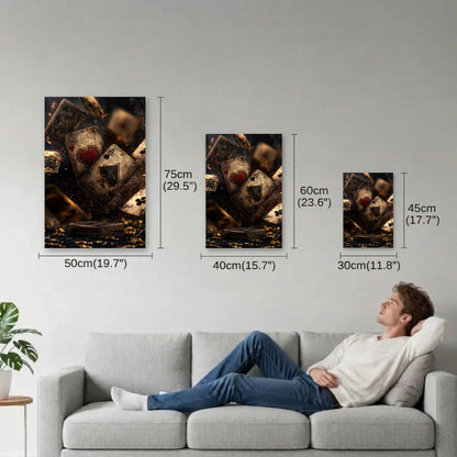 Luxury Art size guide 30x45, 40x60, 50x75 cm