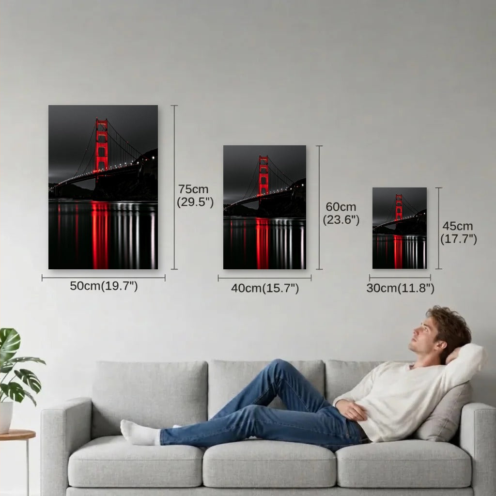 Luxury Art size guide 30x45, 40x60, 50x75 cm