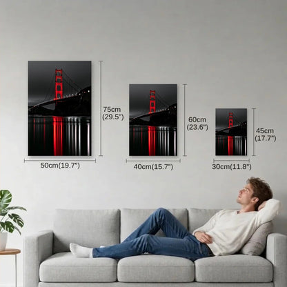 Luxury Art size guide 30x45, 40x60, 50x75 cm