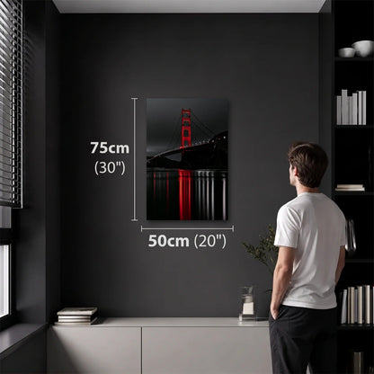 Luxury Art 50x75 cm acrylic wall art in a dark modern room