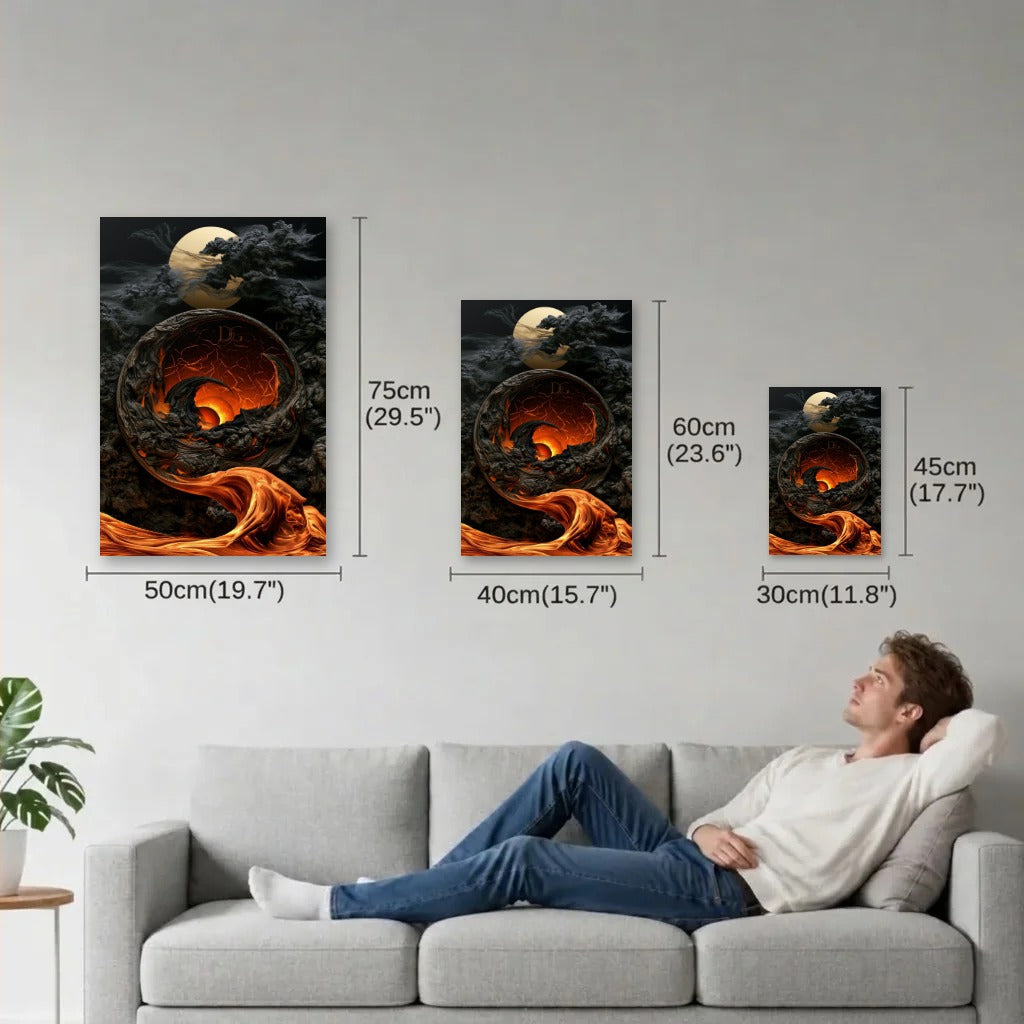 Luxury Art size guide 30x45, 40x60, 50x75 cm