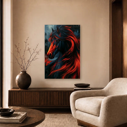 Wild Art acrylic wall art in a beige living room