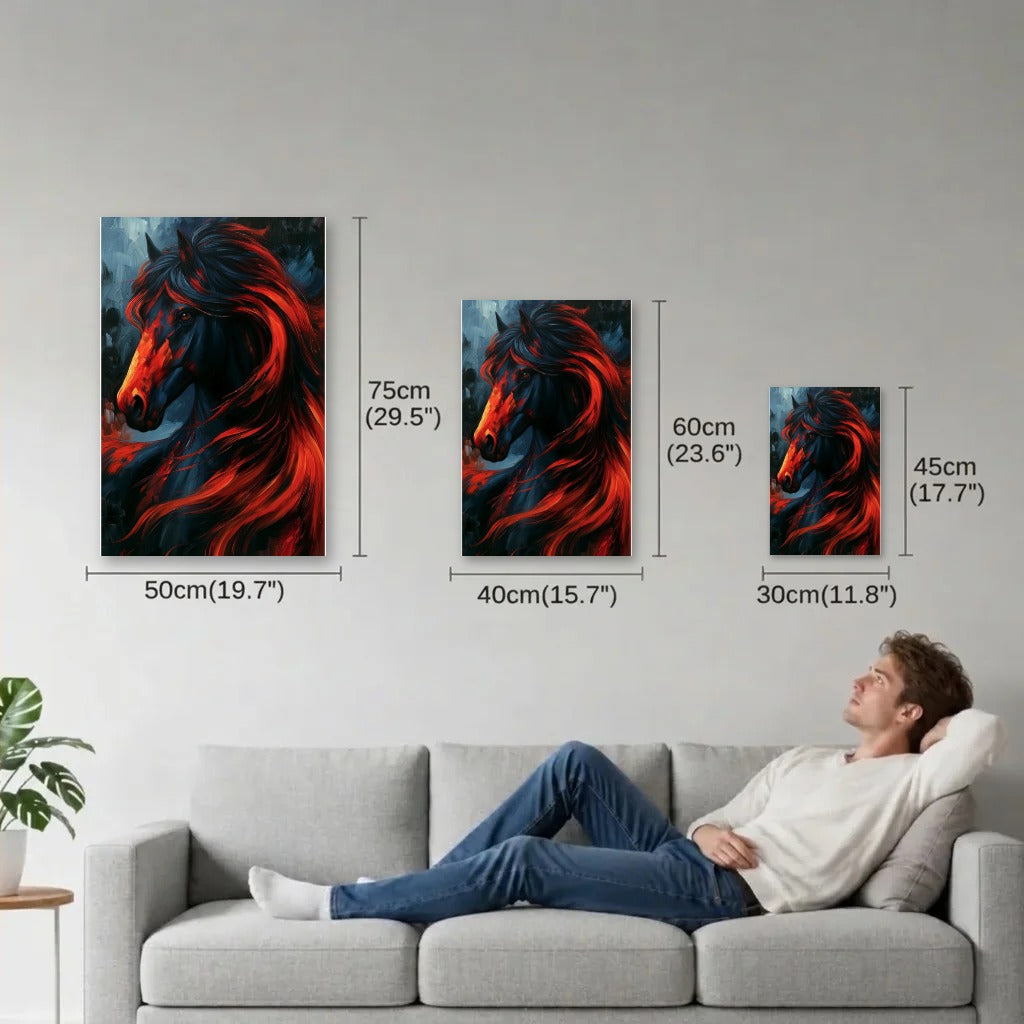 Wild Art size guide 30x45, 40x60, 50x75 cm