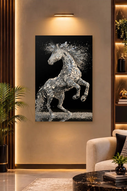 Wild Art acrylic wall art on a warm-lit luxury wall