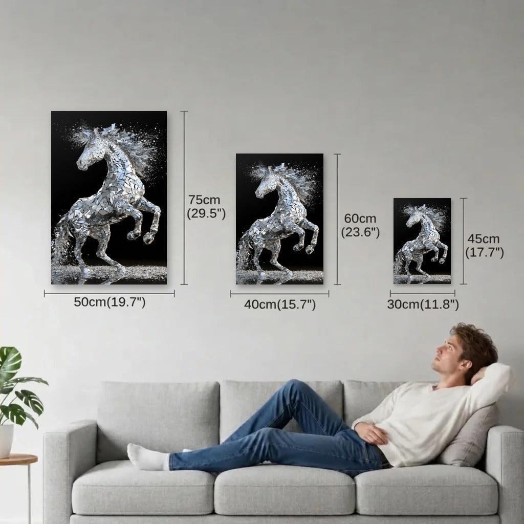Wild Art size guide 30x45, 40x60, 50x75 cm