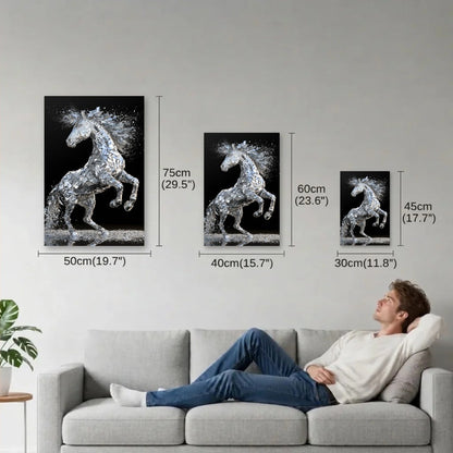 Wild Art size guide 30x45, 40x60, 50x75 cm