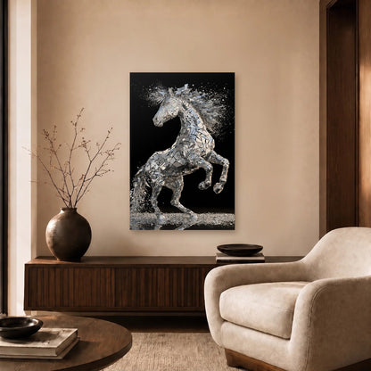 Wild Art acrylic wall art in a beige living room