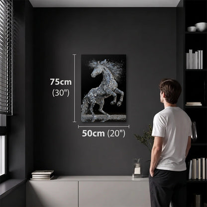 Wild Art 50x75 cm acrylic wall art in a dark modern room
