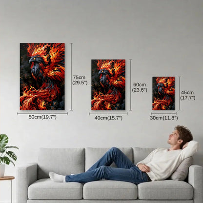 Wild Art size guide 30x45, 40x60, 50x75 cm