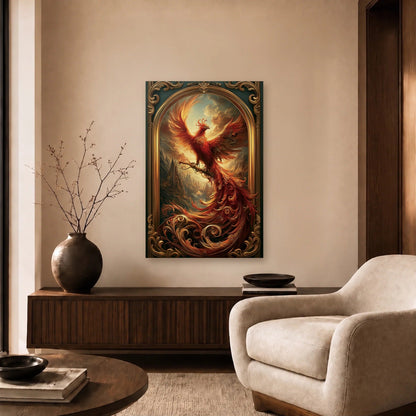 Wild Art acrylic wall art in a beige living room