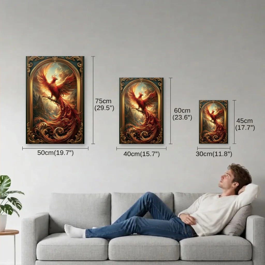 Wild Art size guide 30x45, 40x60, 50x75 cm