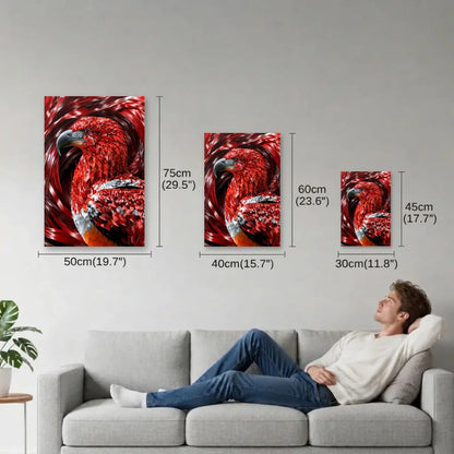 Wild Art size guide 30x45, 40x60, 50x75 cm