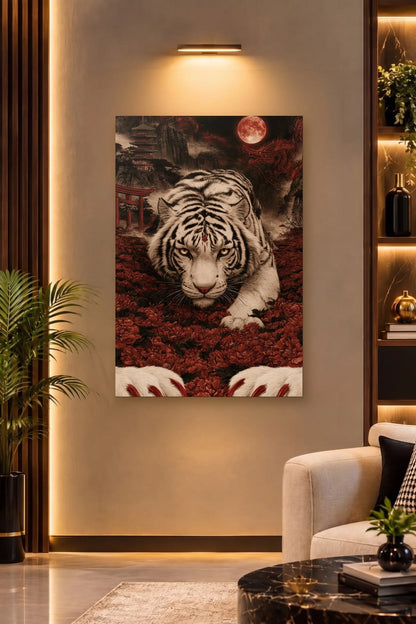 Wild Art acrylic wall art on a warm-lit luxury wall