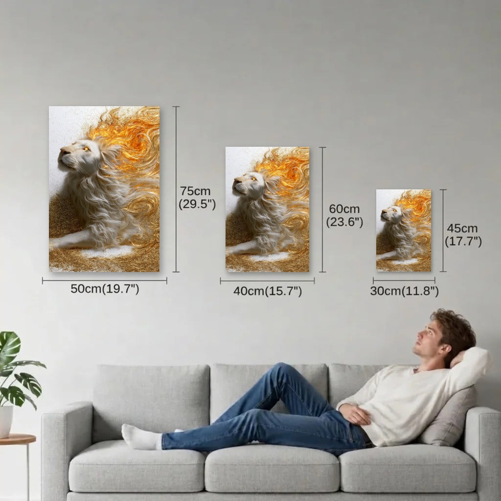 Wild Art size guide 30x45, 40x60, 50x75 cm