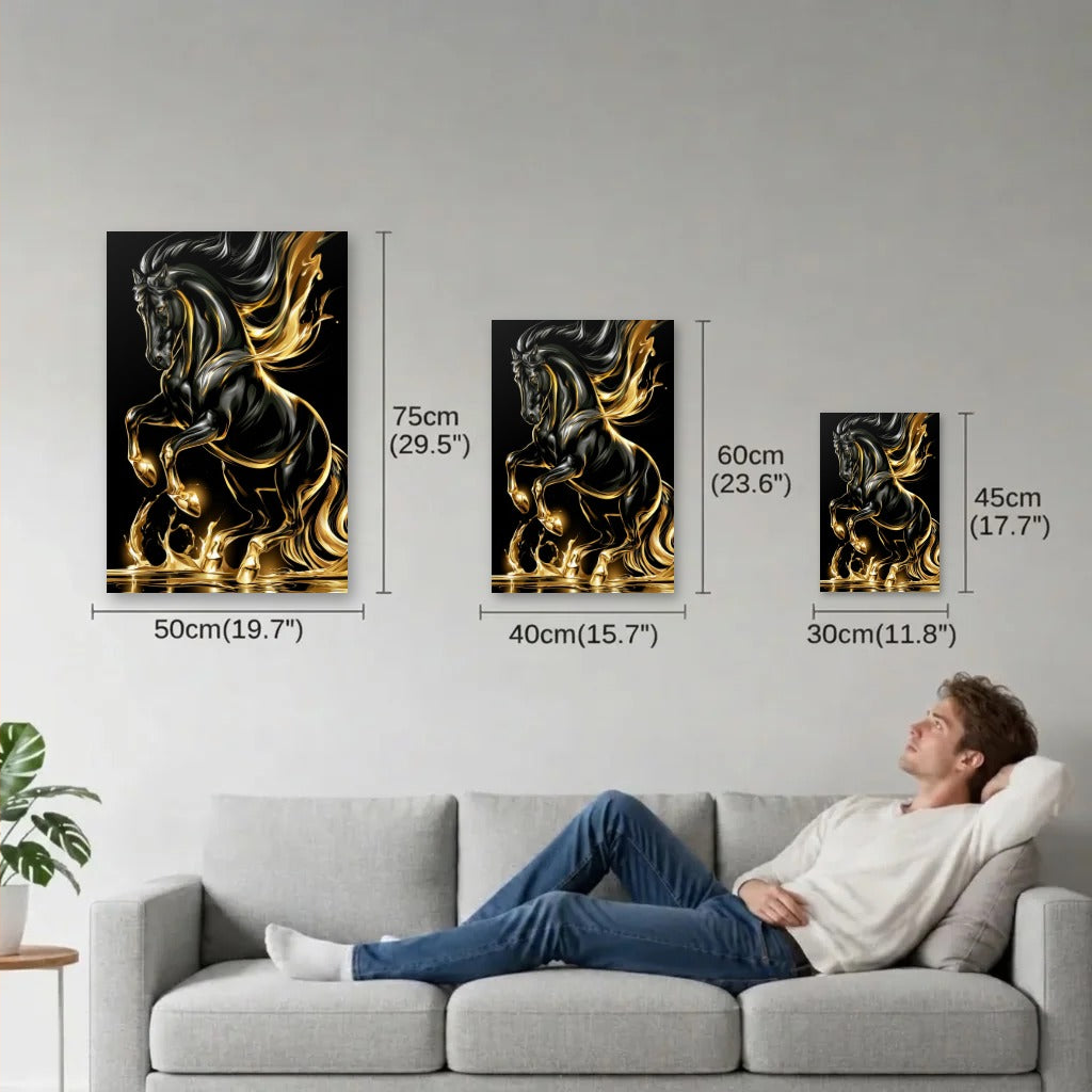 Wild Art size guide 30x45, 40x60, 50x75 cm