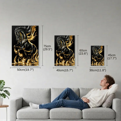 Wild Art size guide 30x45, 40x60, 50x75 cm