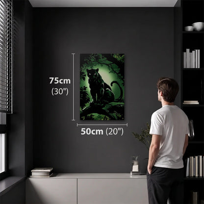 Wild Art 50x75 cm acrylic wall art in a dark modern room
