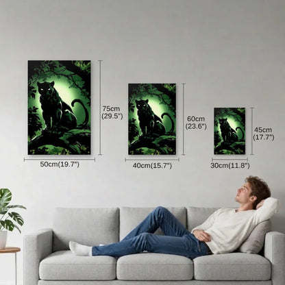 Wild Art size guide 30x45, 40x60, 50x75 cm