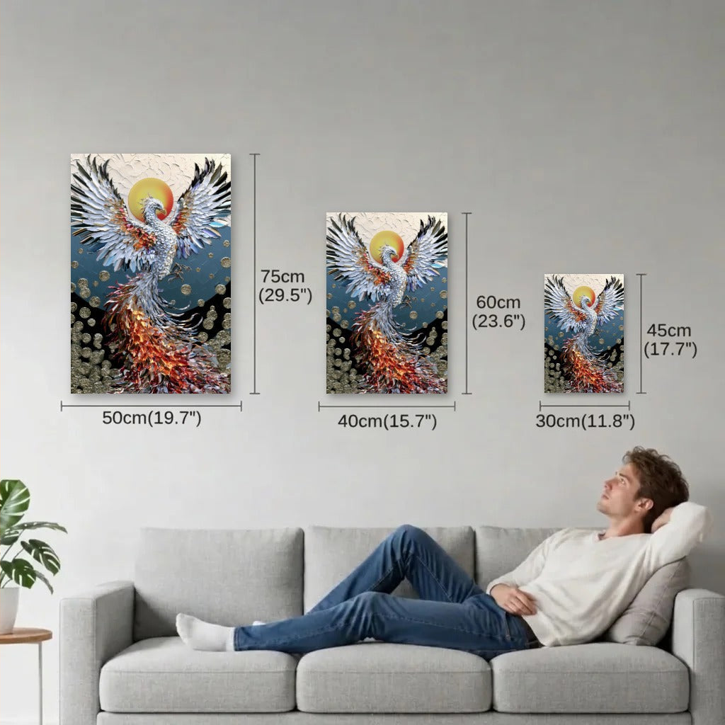 Wild Art size guide 30x45, 40x60, 50x75 cm