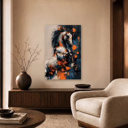 Wild Art acrylic wall art in a beige living room