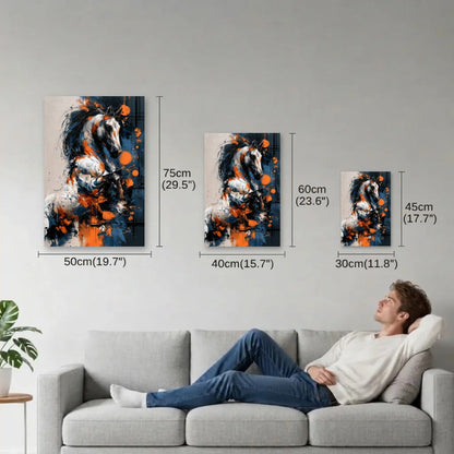 Wild Art size guide 30x45, 40x60, 50x75 cm