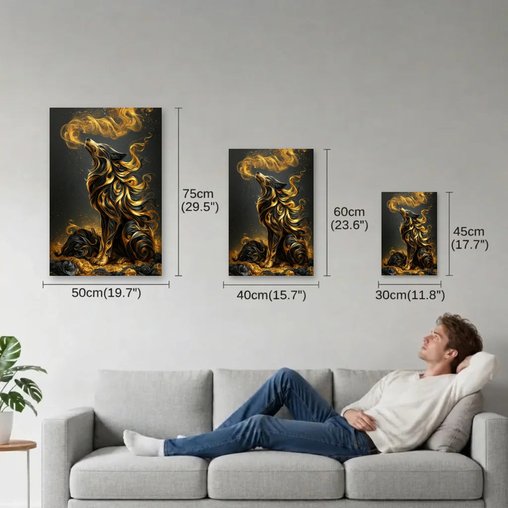 Wild Art size guide 30x45, 40x60, 50x75 cm