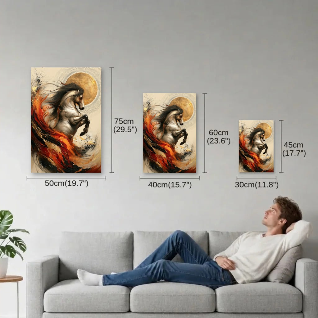 Wild Art size guide 30x45, 40x60, 50x75 cm