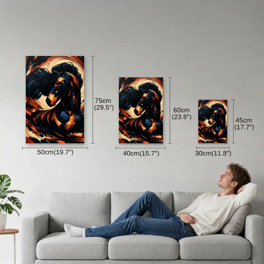 Wild Art size guide 30x45, 40x60, 50x75 cm