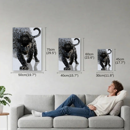 Wild Art size guide 30x45, 40x60, 50x75 cm