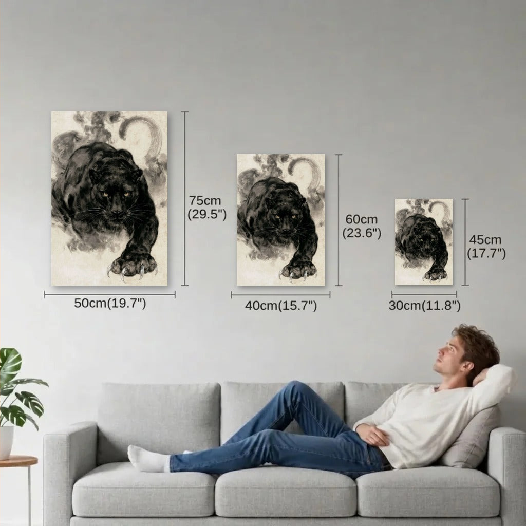 Wild Art size guide 30x45, 40x60, 50x75 cm