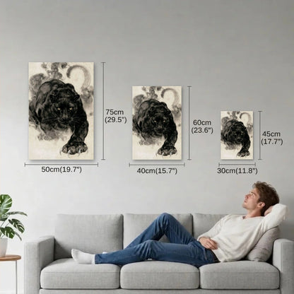 Wild Art size guide 30x45, 40x60, 50x75 cm