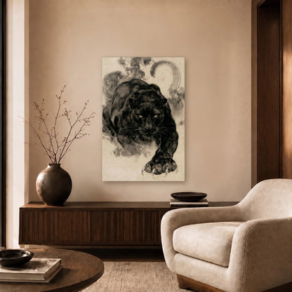 Wild Art acrylic wall art in a beige living room