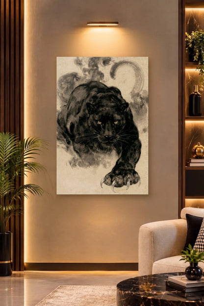 Wild Art acrylic wall art on a warm-lit luxury wall