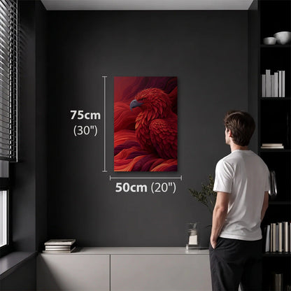 Wild Art 50x75 cm acrylic wall art in a dark modern room