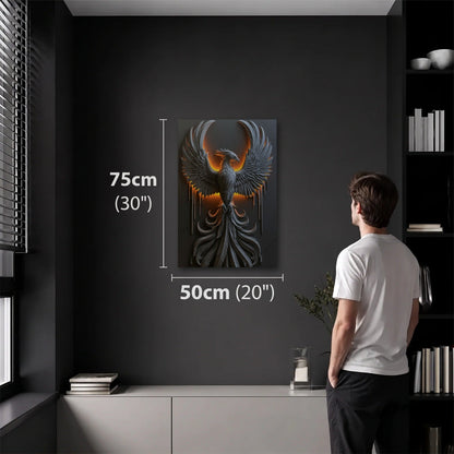 Wild Art 50x75 cm acrylic wall art in a dark modern room
