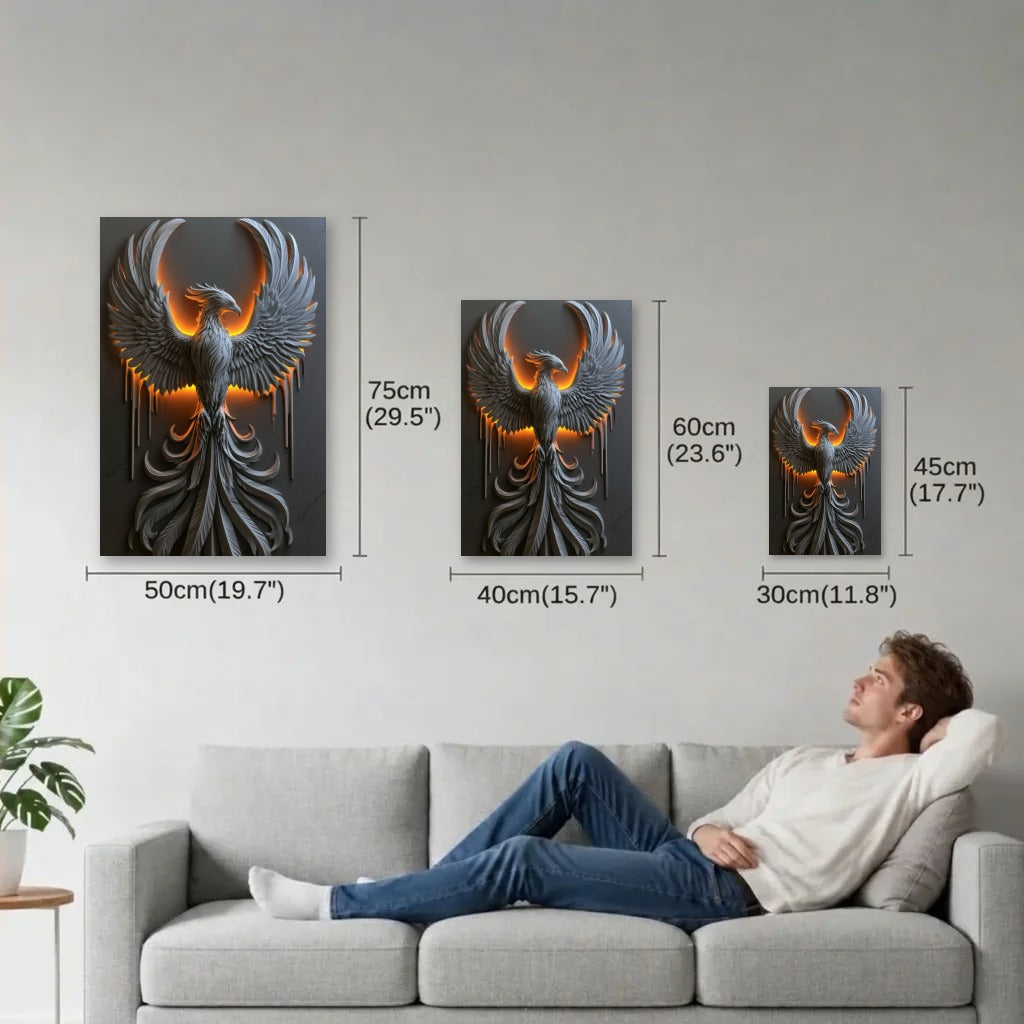 Wild Art size guide 30x45, 40x60, 50x75 cm