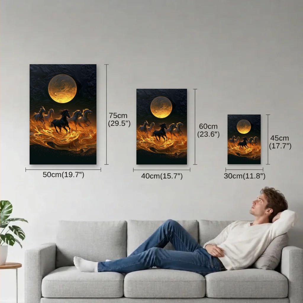 Wild Art size guide 30x45, 40x60, 50x75 cm